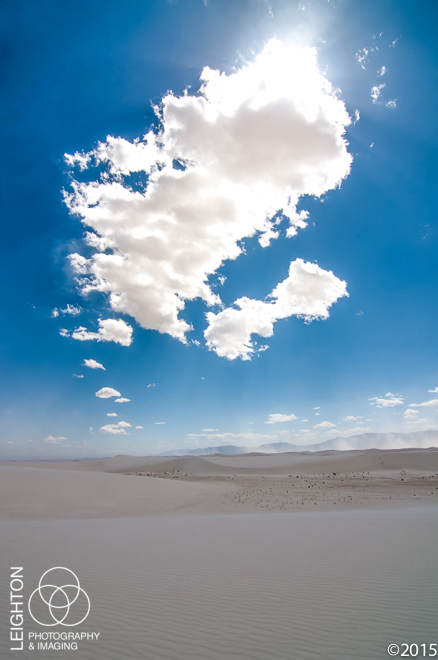 Sky and Sand - White Sands, New Mexico